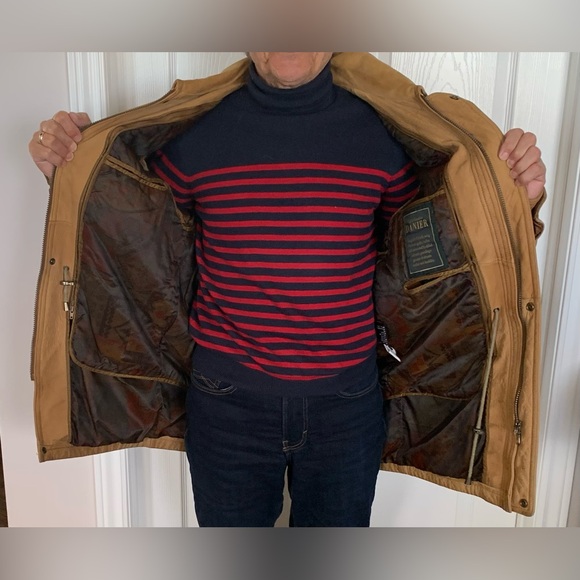 Men's Tan Leather Jacket by Danier - Picture 4 of 8